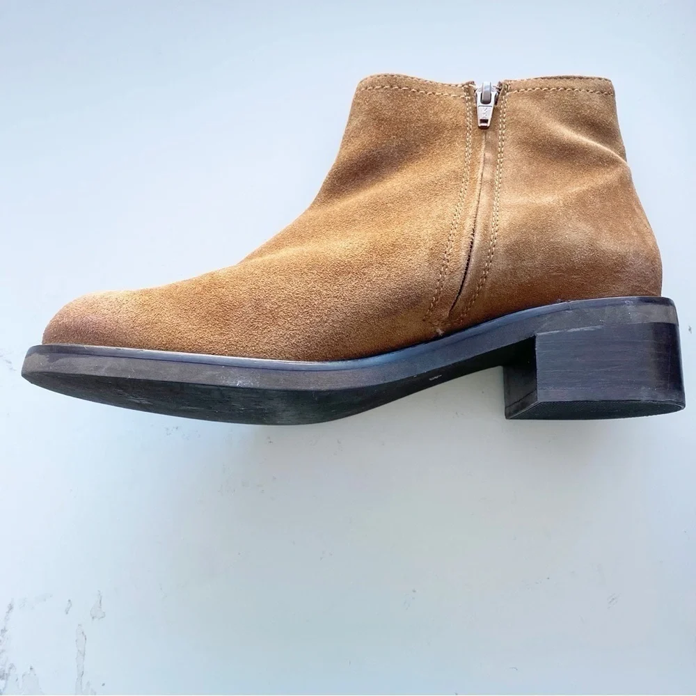 SEYCHELLES Brown Suede Round Toe Ankle Boots NEW